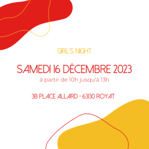 2 Entrées Girl’s Night du samedi 16 décembre 2023